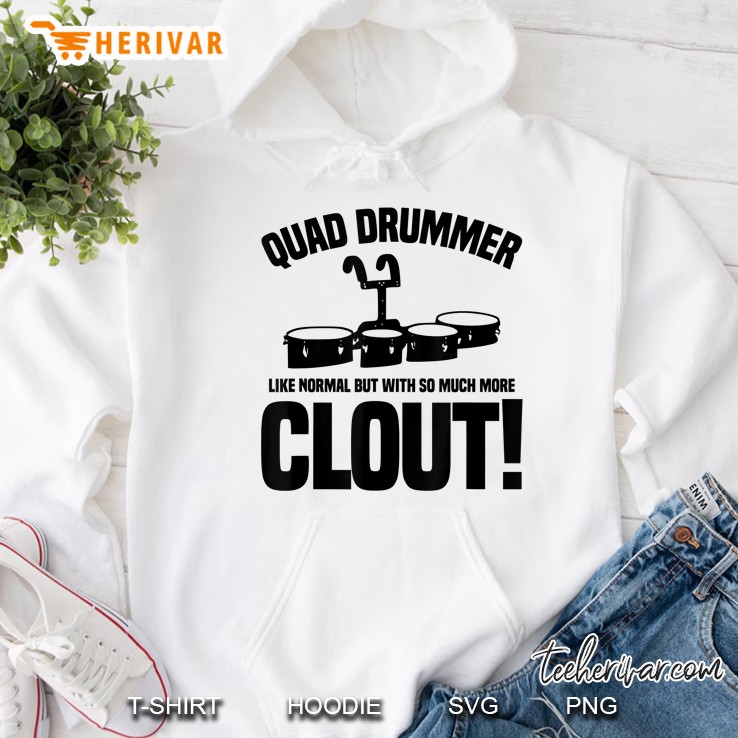 Marching Band Tenor Quad Drums Funny Drummer Hoodie