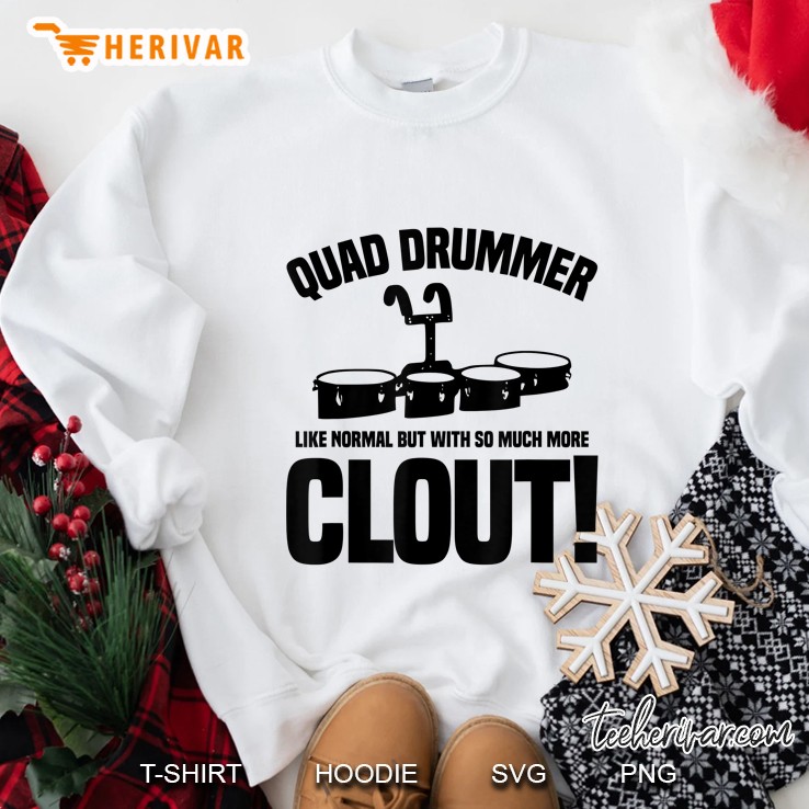 Marching Band Tenor Quad Drums Funny Drummer Sweatshirt