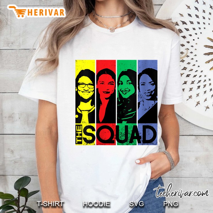 Womens The Squad Aoc Ilhan Omar Tlaib Pressley Feminist Hoodie