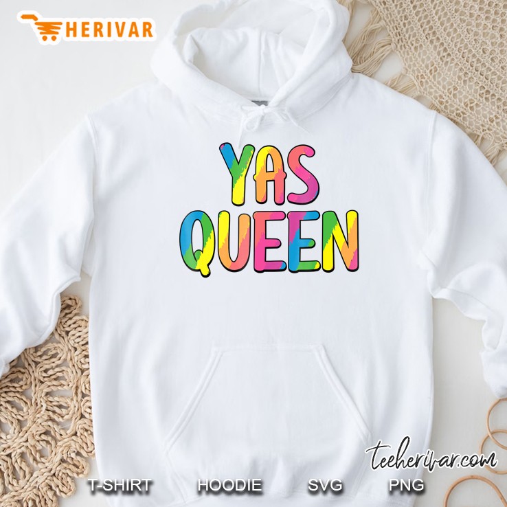 Yas Kween City Shirt Rainbow Colors Yas Queen Hoodie