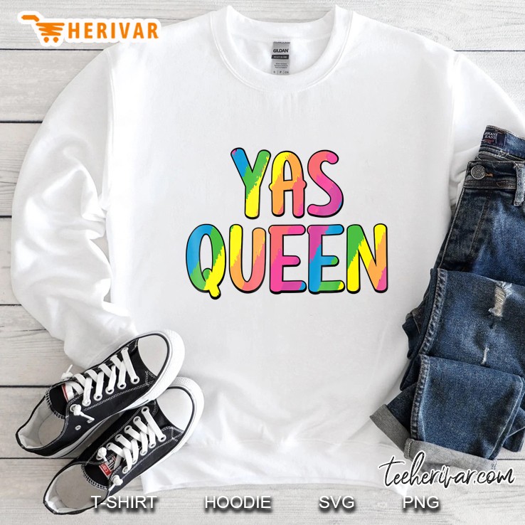Yas Kween City Shirt Rainbow Colors Yas Queen Sweatshirt