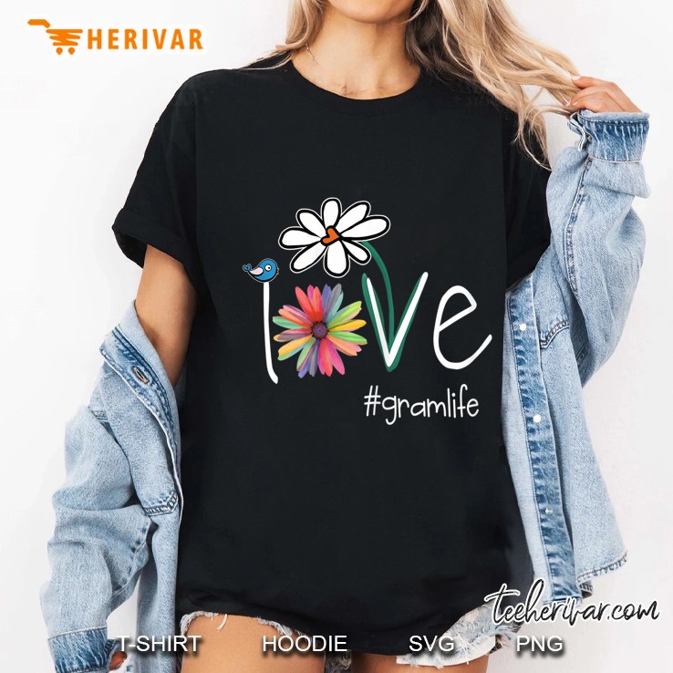Womens Love Gram Life - Art Flower Color Ladies Tee