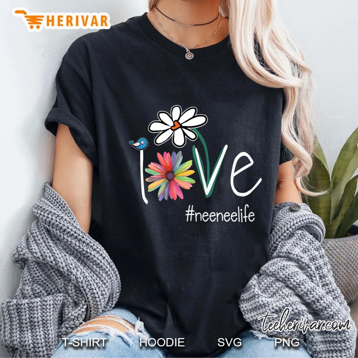 Womens Love Neenee Life - Art Flower Color Ladies Tee