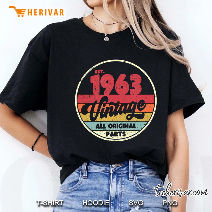 1963 Vintage Shirt, Birthday Gift Tee. Retro Style Ladies Tee