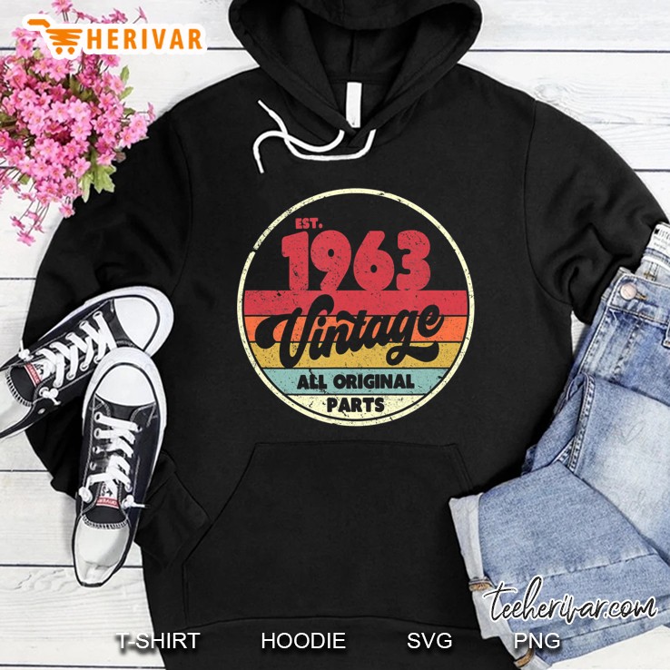 1963 Vintage Shirt, Birthday Gift Tee. Retro Style Hoodie