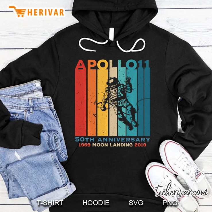50Th Anniversary Moon Landing 1969 2019 Apollo 11 Ver2 Hoodie