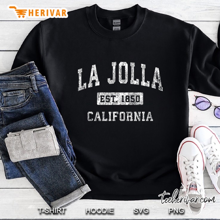 La Jolla California Ca Vintage Established Sports Design Sweatshirt