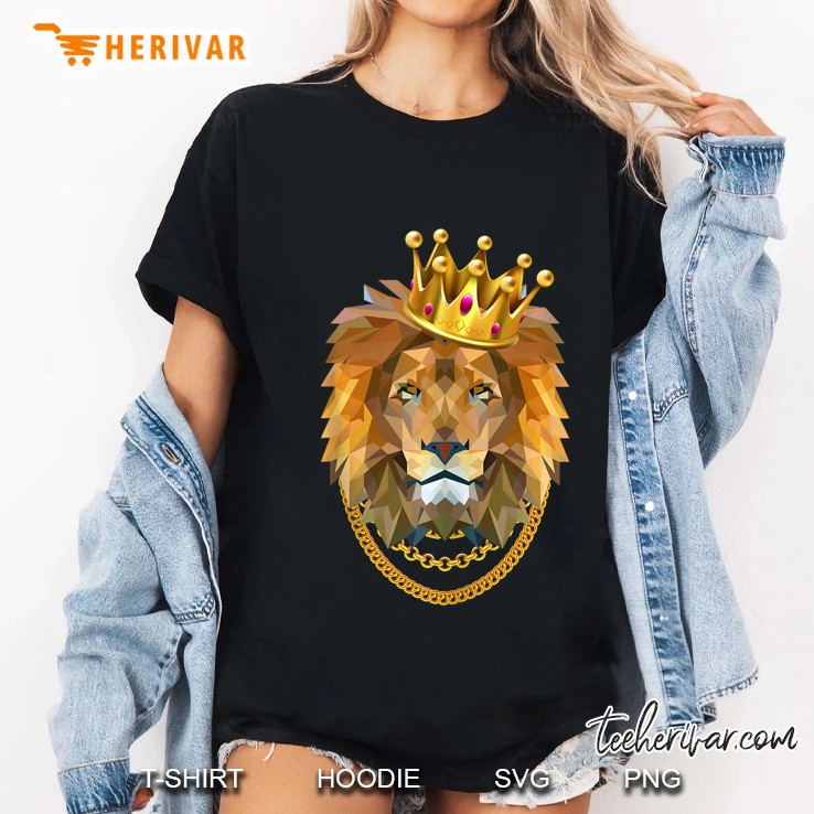 Lion Gangster Golden Crown King Tank Top Ladies Tee