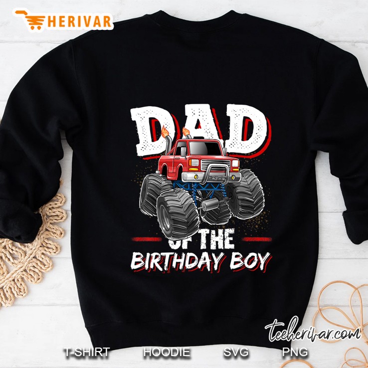 Mens Dad Of The Birthday Boy Monster Truck Birthday Novelty Gift Mugs