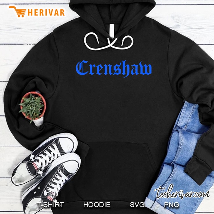 Old English Style - Crenshaw Blue Lettering Shirt Mugs