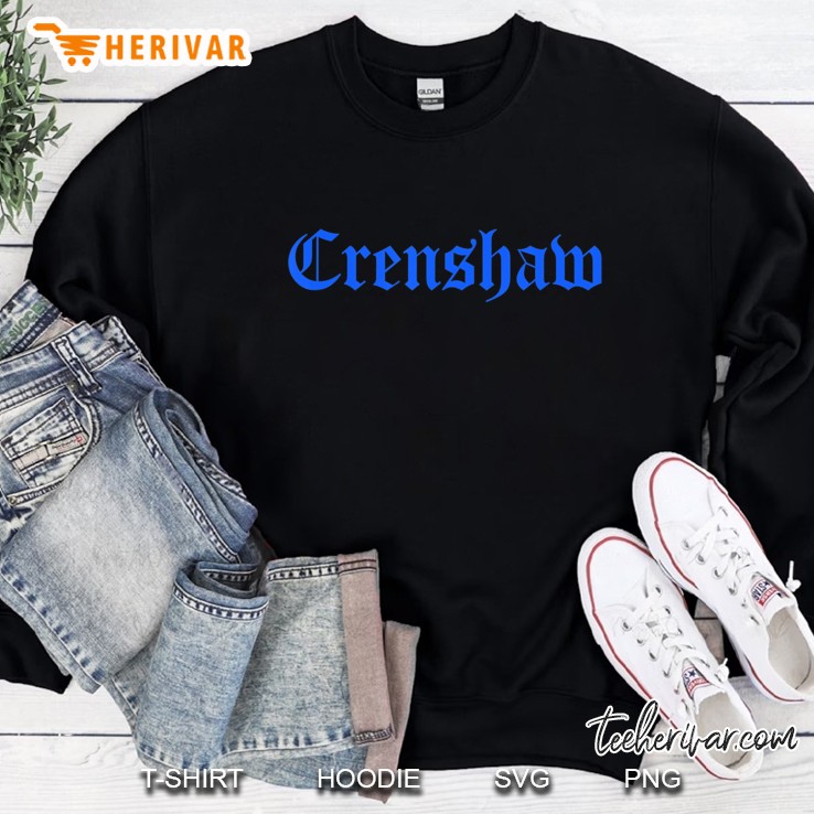 Old English Style - Crenshaw Blue Lettering Shirt Mugs