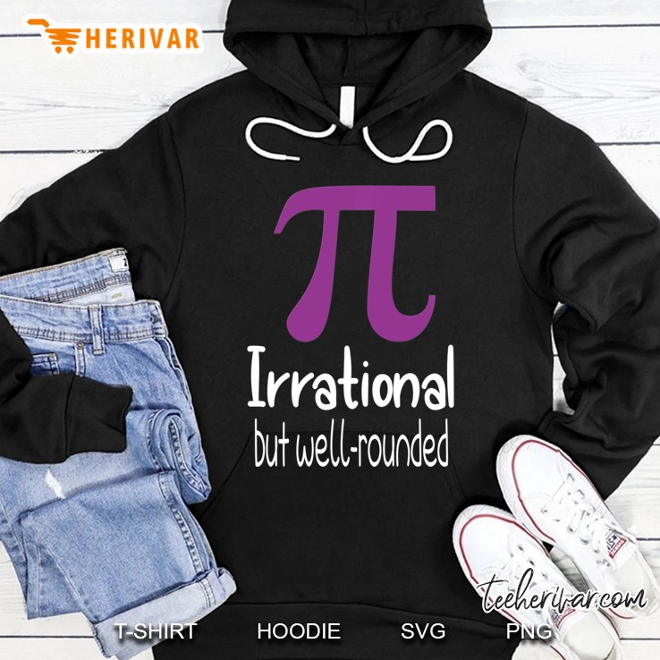 Pi Day Shirt Womens Purple Pi Irrational But Well Rounded Mugs