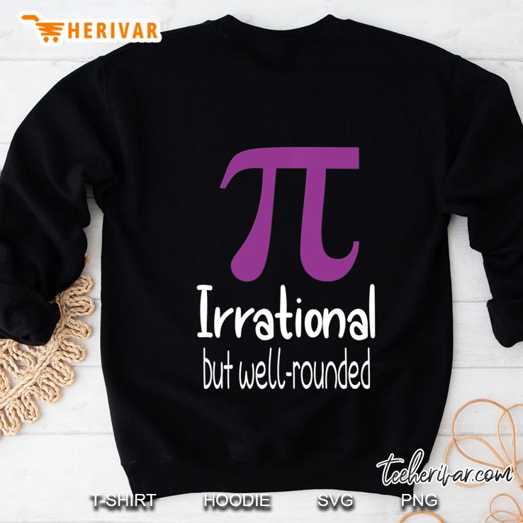 Pi Day Shirt Womens Purple Pi Irrational But Well Rounded Mugs