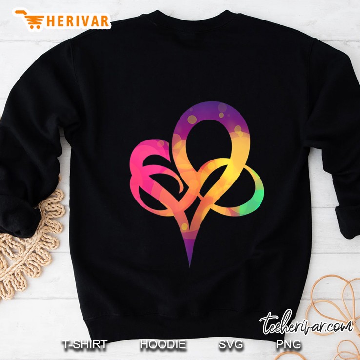 Polyamory Symbol - Love Heart Infinity Partnership Gift Tank Top Sweatshirt