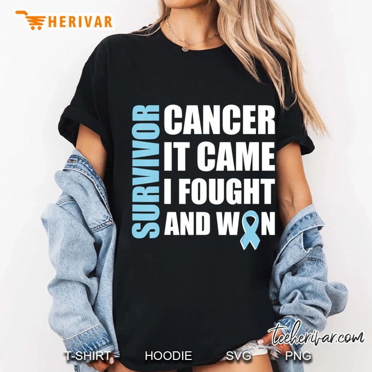 Prostate Cancer Awareness Fight Cancer Ribbon Ladies Tee