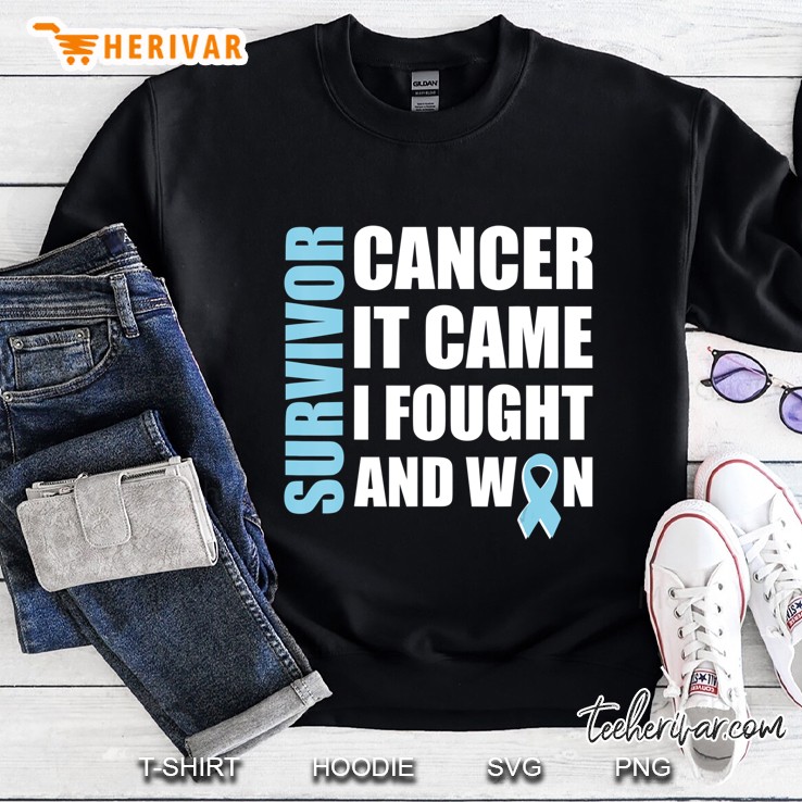 Prostate Cancer Awareness Fight Cancer Ribbon Sweatshirt