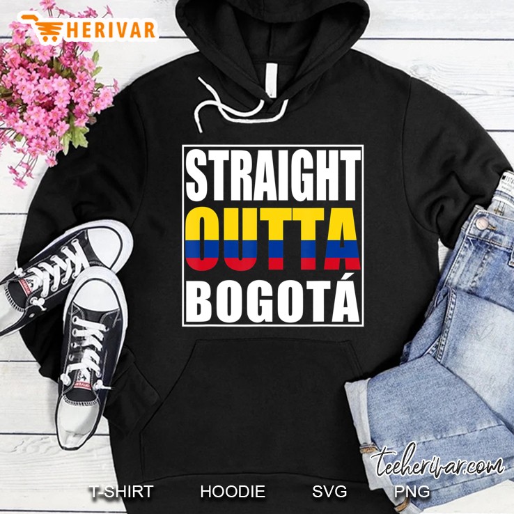 Straight Outta Bogota Colombia Hoodie