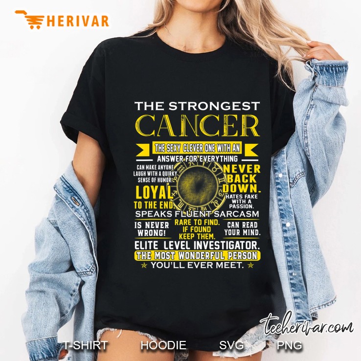 Strongest Cancer Loyal Can Read Your Mind Zodiac Birthday Ladies Tee
