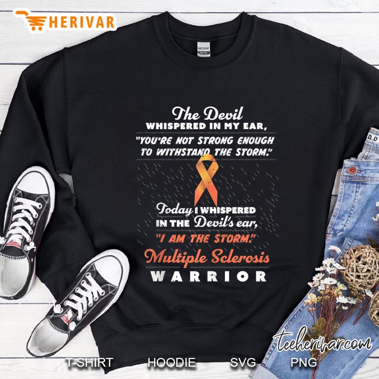 The Devil Whispered - Multiple Sclerosis Warrior Support Tank Top Mugs