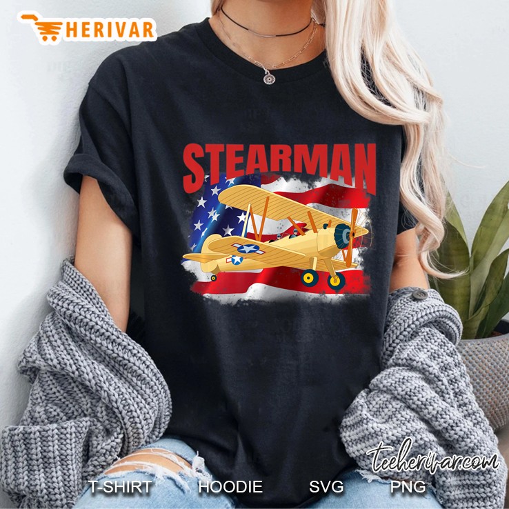 The Perfect Tee For Anyone Into Vintage Stearman Aircraft Premium Hoodie