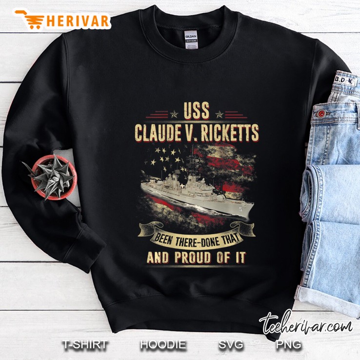 Uss Claude V. Ricketts (Ddg-5) Sweatshirt