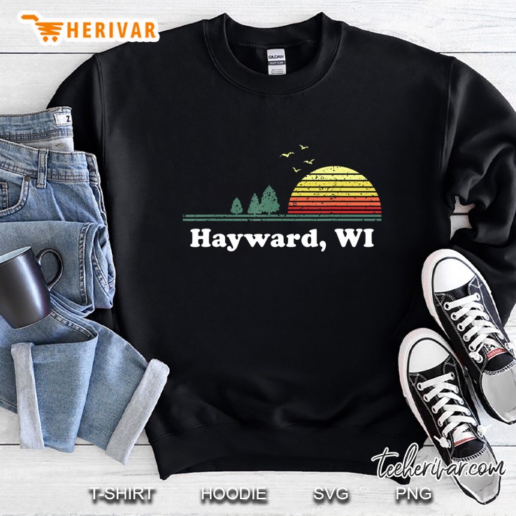Vintage Hayward, Wisconsin Home Souvenir Print Sweatshirt