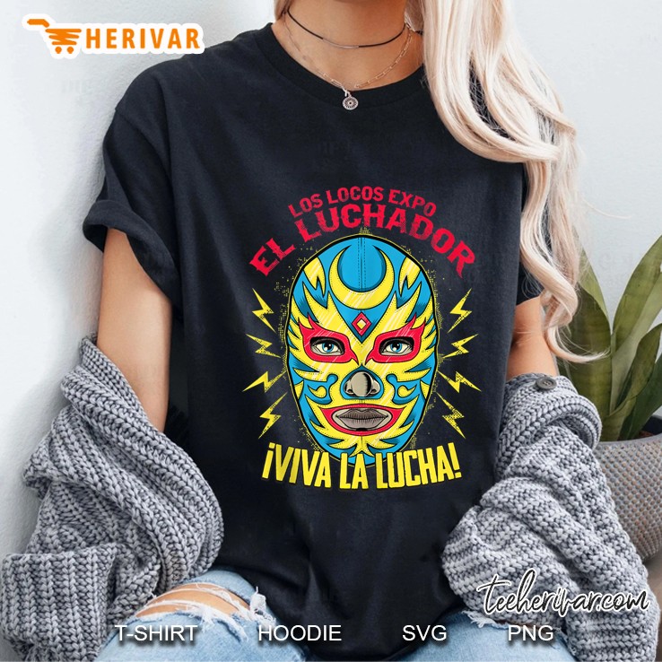 Viva La Lucha, Luchador Lucha Libre Wrestling Fan Mask Top Tank Top Ladies Tee