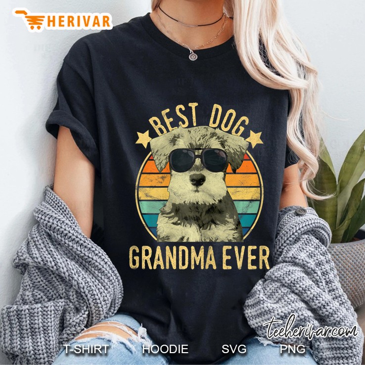 Womens Best Dog Grandma Ever Miniature Schnauzer Mother