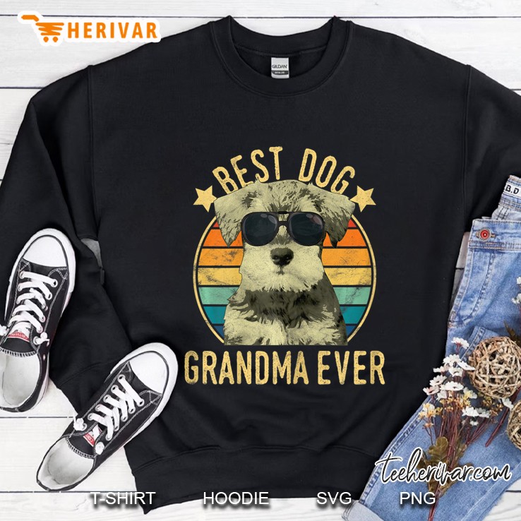 Womens Best Dog Grandma Ever Miniature Schnauzer Mother