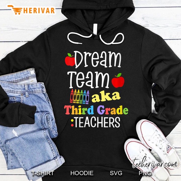 Womens Third Grade Teachers Aka Dream Team First Day Of School 3Rd V-Neck Mugs