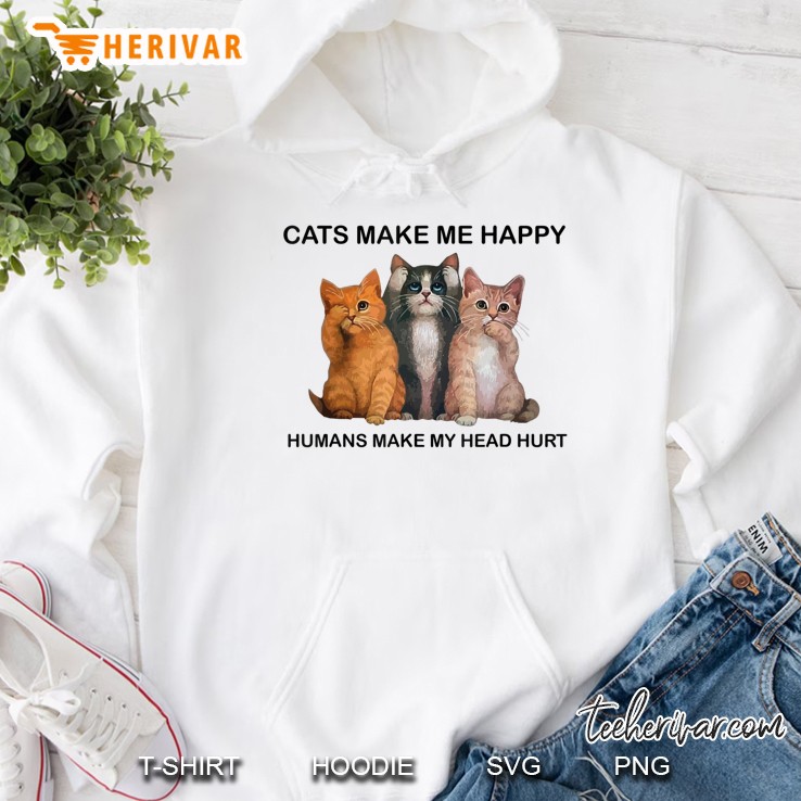 Cats Make Me Happy Humans Make My Head Hurt Gift Mugs