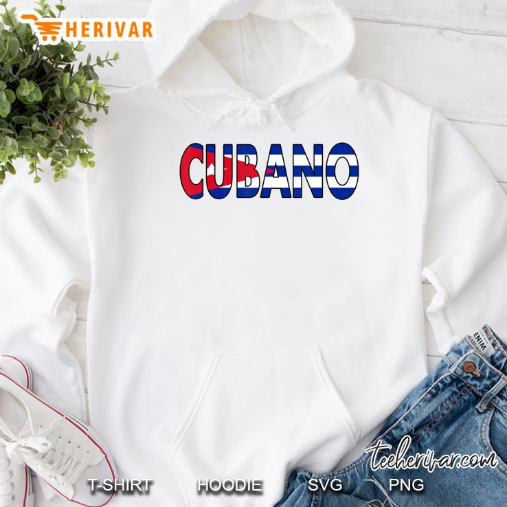 Cubano Design Camisetas Cubanas Con Bandera Cuban Flag Hoodie