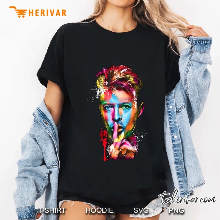 Banksy Graffiti David Bowie Canvas Ladies Tee
