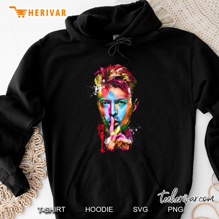 Banksy Graffiti David Bowie Canvas Hoodie