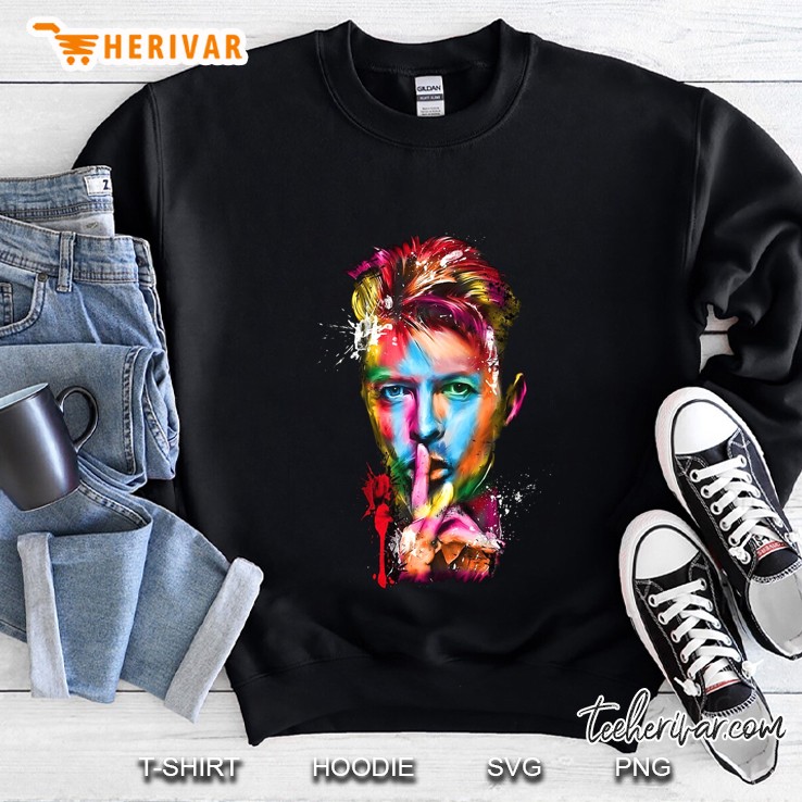 Banksy Graffiti David Bowie Canvas Sweatshirt