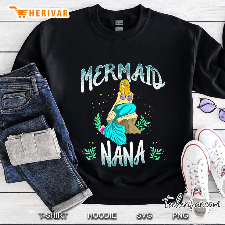 Mermaid Nana Shirt Mermaid Shirt Women Birthday Party Shirt Mugs