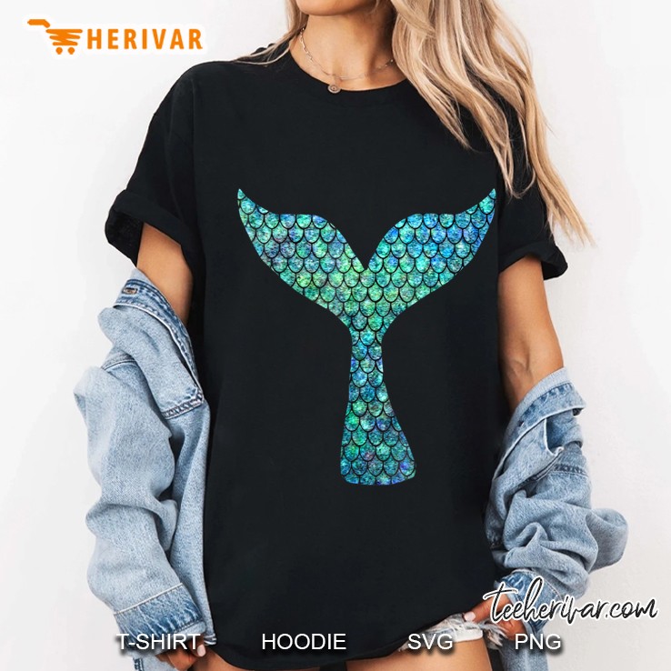 Mermaid Tail Design Ladies Tee
