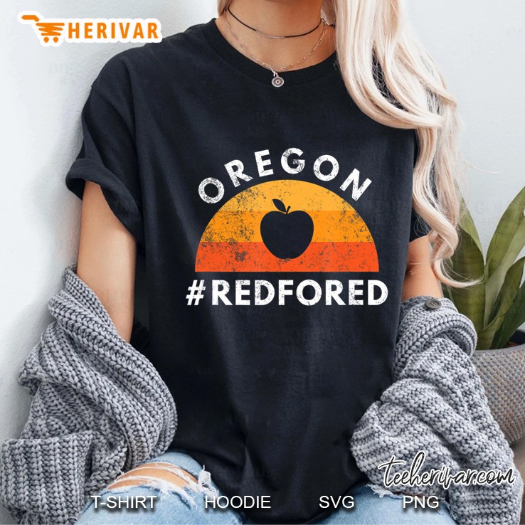 Red For Ed Oregon Teacher Public Education Supporter Ladies Tee