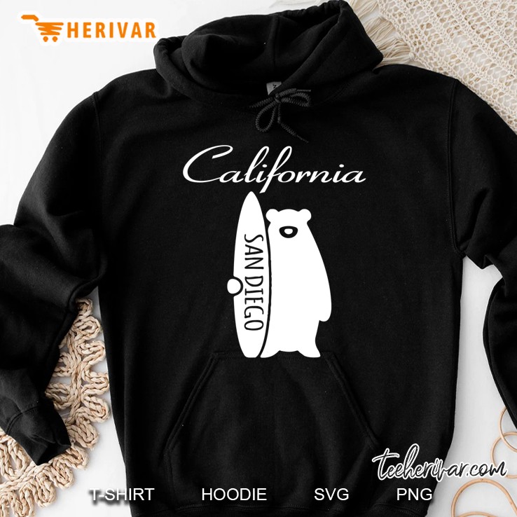 San Diego California Surfing Beach Souvenirs Hoodie