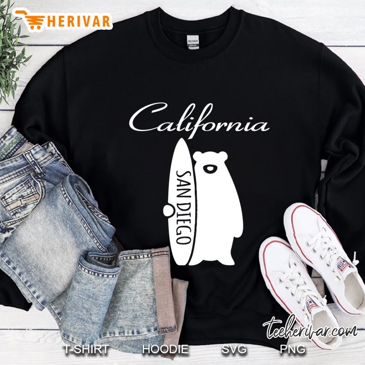 San Diego California Surfing Beach Souvenirs Sweatshirt