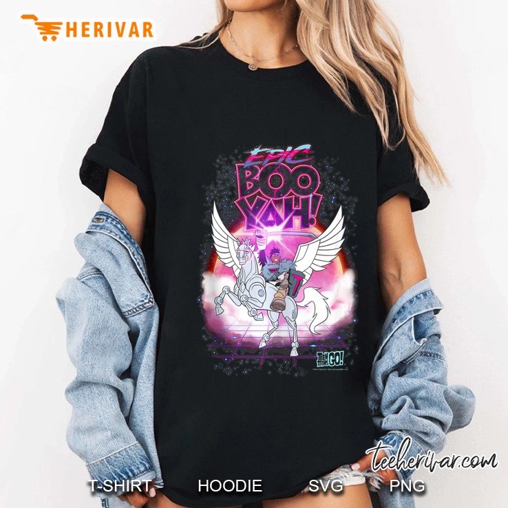 Teen Titans Go! Cyborg Epic Boo Ya Tank Top Ladies Tee