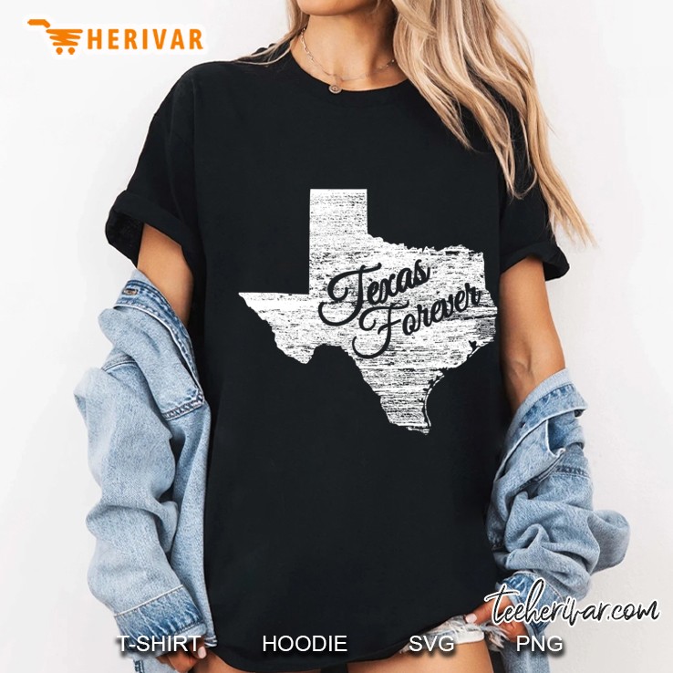 Texas Forever Tshirt Tx Map Y'all Hoodie