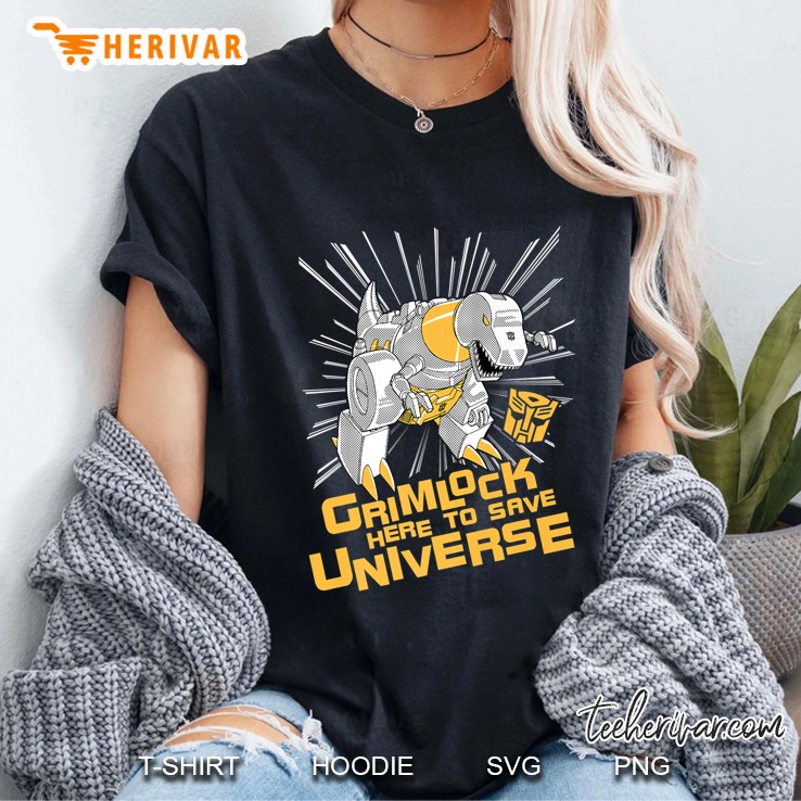 Transformers Grimlock Here To Save Universe Premium Ladies Tee