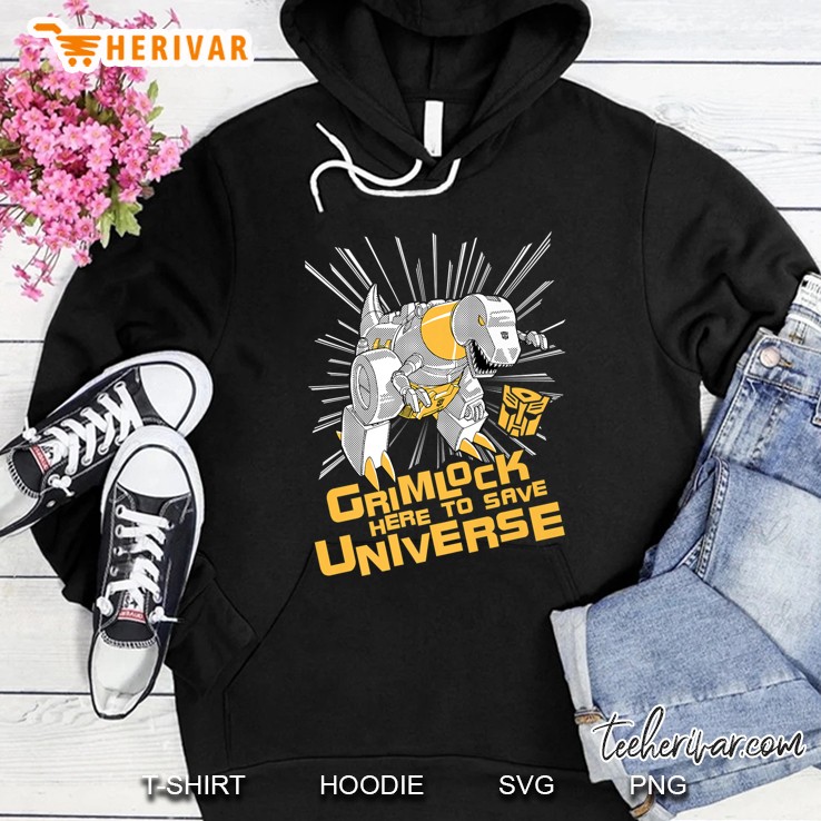 Transformers Grimlock Here To Save Universe Premium Hoodie
