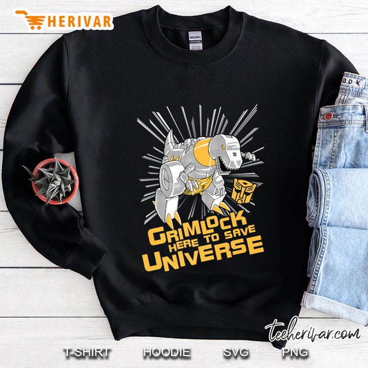 Transformers Grimlock Here To Save Universe Premium Sweatshirt
