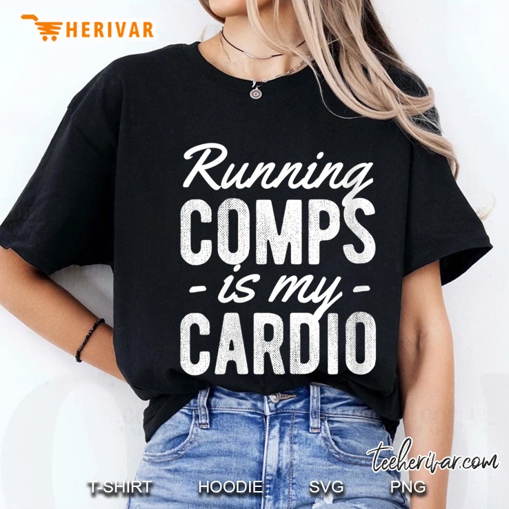 Womens Running Comps Is My Cardio Realtor Real Estate Agent Gift V-Neck Hoodie