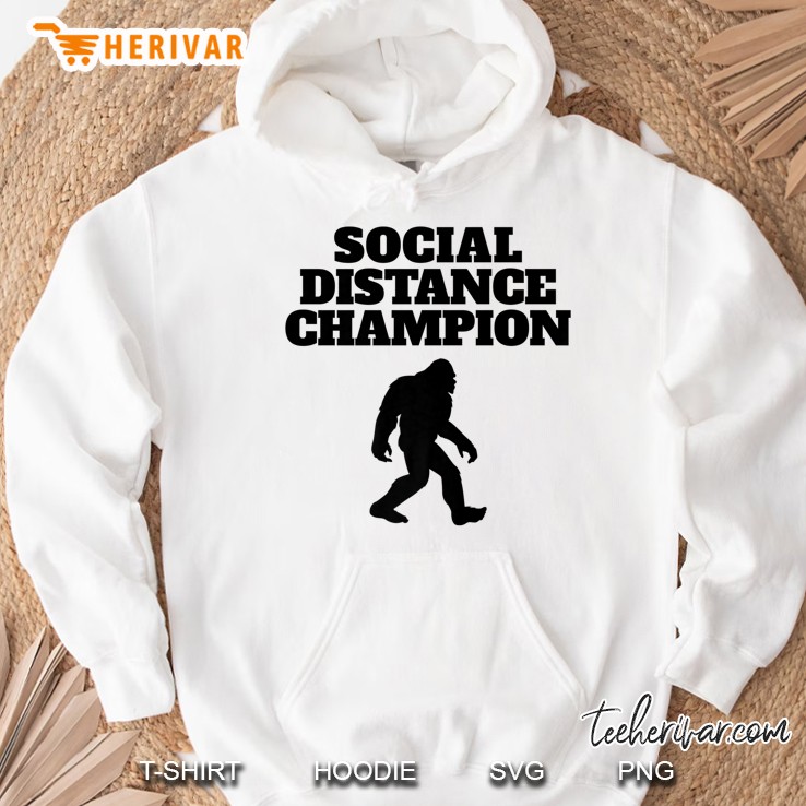 Bigfoot Social Distance Champion Funny Bigfoot Premium Mugs