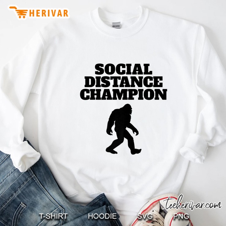 Bigfoot Social Distance Champion Funny Bigfoot Premium Mugs