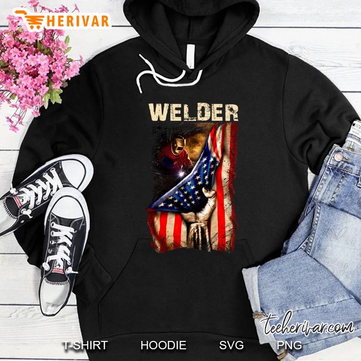 American Welder American Flag Hoodie