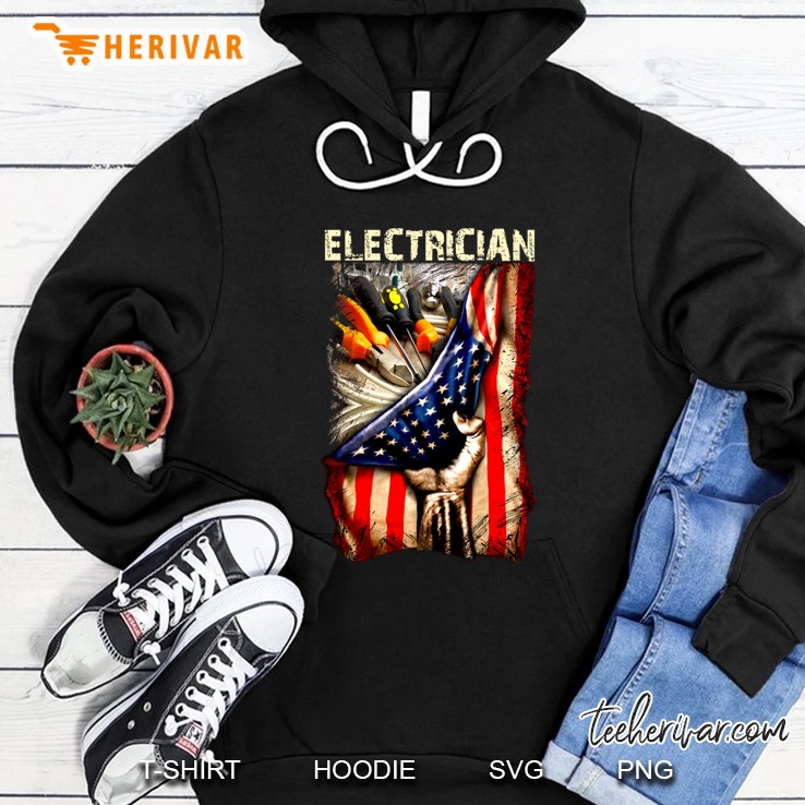 American Electrician American Flag Hoodie